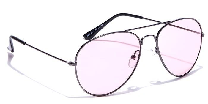 JRS by Coolwinks S23C5675 Pink Tinted Pilot Sunglasses for Men and Women-PINK-2