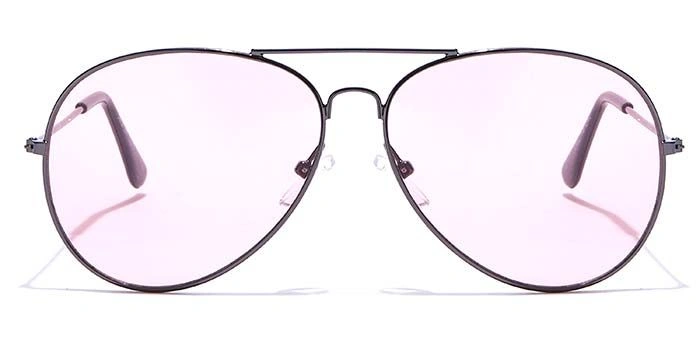 JRS by Coolwinks S23C5893 Pink Tinted Pilot Sunglasses for Men and Women-