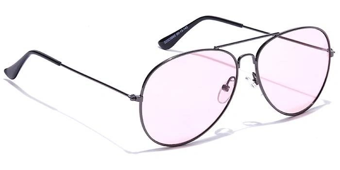 JRS by Coolwinks S23C5893 Pink Tinted Pilot Sunglasses for Men and Women-PINK-2