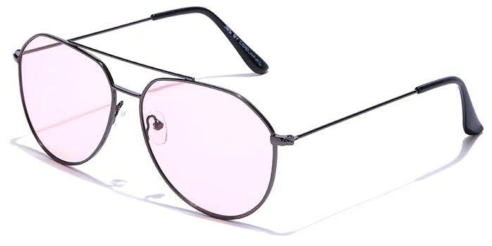 JRS by Coolwinks S23C5956 Pink Tinted Pilot Sunglasses for Men and Women-PINK-1