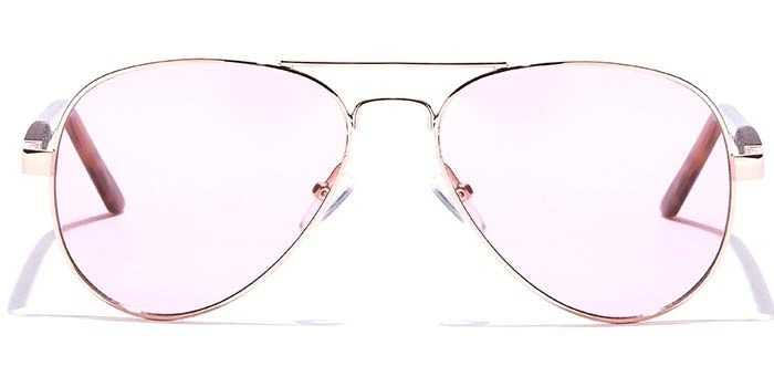 JRS by Coolwinks S23C5977 Pink Tinted Pilot Sunglasses for Men and Women-