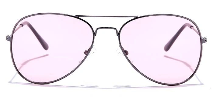 JRS by Coolwinks S23C6019 Pink Tinted Pilot Sunglasses for Men and Women-