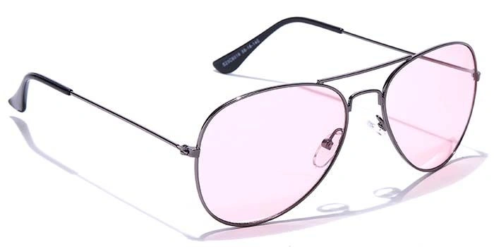 JRS by Coolwinks S23C6019 Pink Tinted Pilot Sunglasses for Men and Women-PINK-2