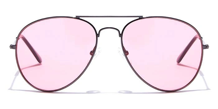 JRS by Coolwinks S33C5673 Pink Tinted Pilot Sunglasses for Men and Women-