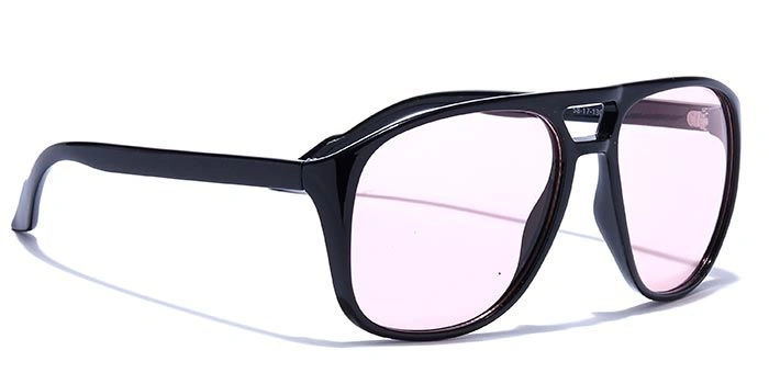 JRS by Coolwinks S23A5830 Pink Tinted Pilot Sunglasses for Men and Women-PINK-2