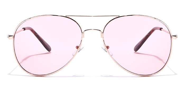 JRS by Coolwinks S23C6040 Pink Tinted Pilot Sunglasses for Women-