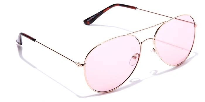 JRS by Coolwinks S23C6040 Pink Tinted Pilot Sunglasses for Women-PINK-2