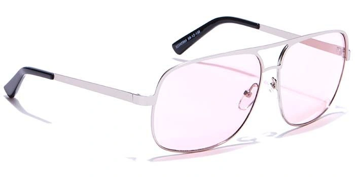 JRS by Coolwinks S23A5654 Pink Tinted Retro Square Sunglasses for Men and Women-PINK-2