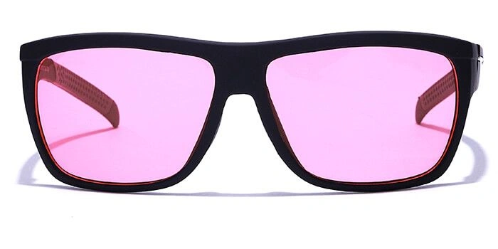 JRS by Coolwinks S23A6351 Pink Tinted Retro Square Sunglasses for Men and Women-