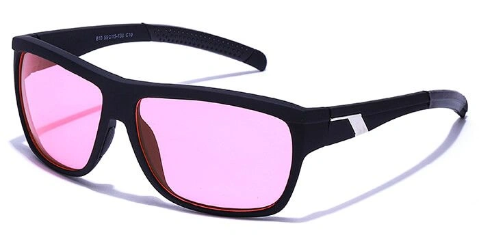 JRS by Coolwinks S23A6351 Pink Tinted Retro Square Sunglasses for Men and Women-PINK-1