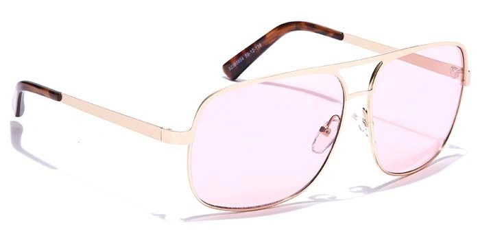 JRS by Coolwinks S23B5654 Pink Tinted Retro Square Sunglasses for Men and Women-PINK-2