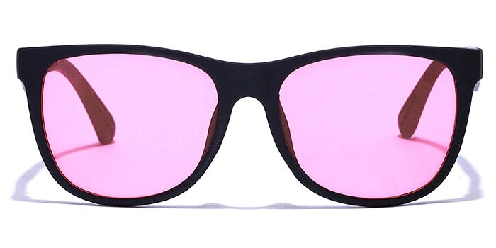 JRS by Coolwinks S23B6355 Pink Tinted Retro Square Sunglasses for Men and Women-