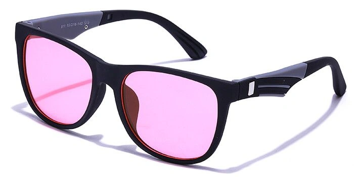 JRS by Coolwinks S23B6355 Pink Tinted Retro Square Sunglasses for Men and Women-PINK-1