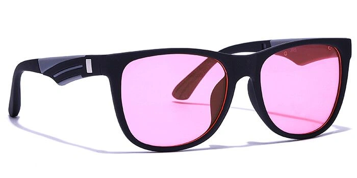 JRS by Coolwinks S23B6355 Pink Tinted Retro Square Sunglasses for Men and Women-PINK-2