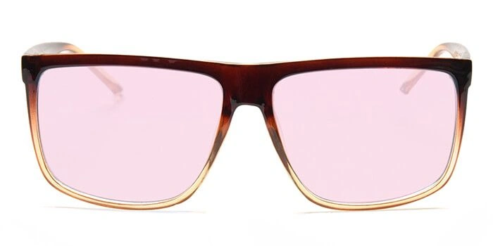 JRS by Coolwinks S23B6362 Pink Tinted Retro Square Sunglasses for Men and Women-