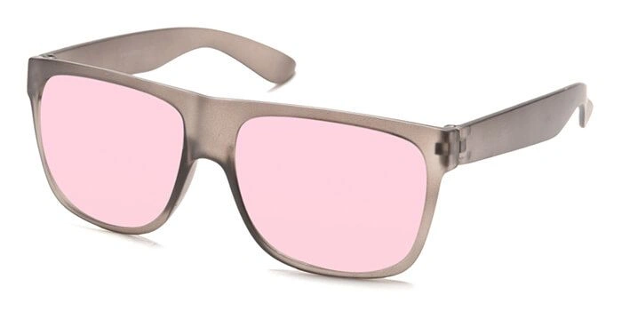 JRS by Coolwinks S23B6366 Pink Tinted Retro Square Sunglasses for Men and Women-PINK-1