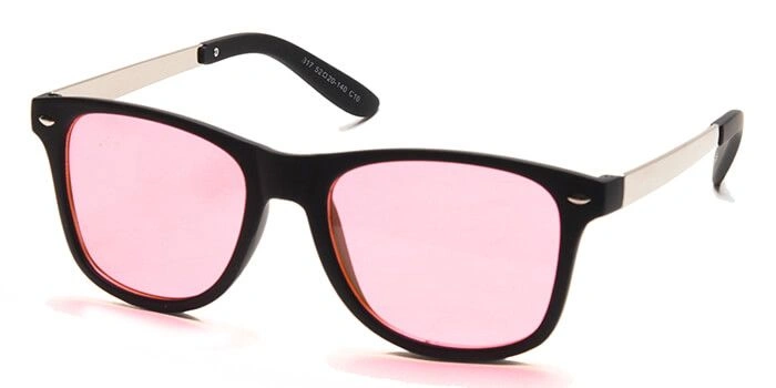 JRS by Coolwinks S23B6374 Pink Tinted Retro Square Sunglasses for Men and Women-PINK-1