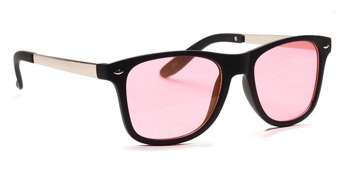 JRS by Coolwinks S23B6374 Pink Tinted Retro Square Sunglasses for Men and Women-PINK-2