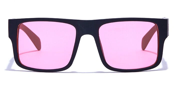 JRS by Coolwinks S23C6343 Pink Tinted Retro Square Sunglasses for Men and Women-