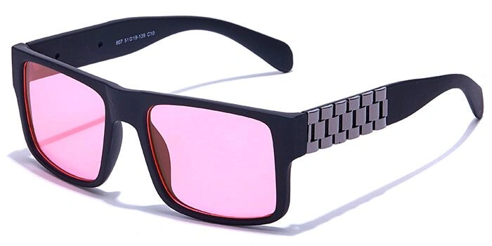 JRS by Coolwinks S23C6343 Pink Tinted Retro Square Sunglasses for Men and Women-PINK-1