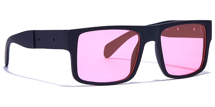 JRS by Coolwinks S23C6343 Pink Tinted Retro Square Sunglasses for Men and Women-PINK-2