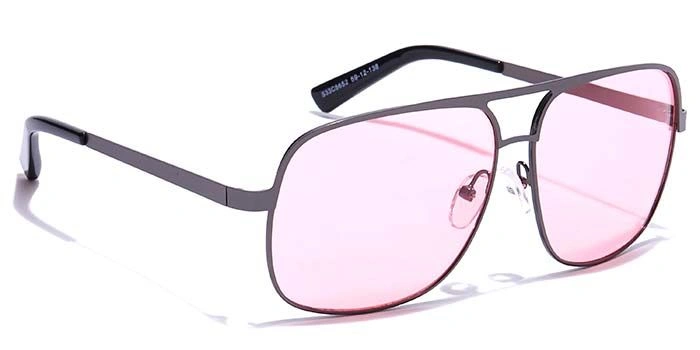 JRS by Coolwinks S33C5652 Pink Tinted Retro Square Sunglasses for Men and Women-PINK-2