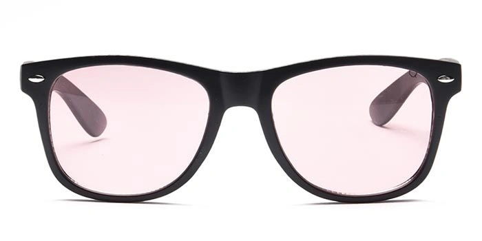 JRS by Coolwinks S23A5794 Pink Tinted Retro Square Sunglasses for Men and Women-