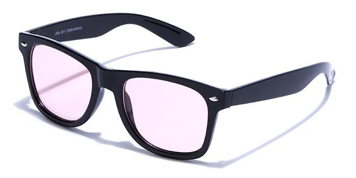 JRS by Coolwinks S23A5851 Pink Tinted Retro Square Sunglasses for Women-PINK-1