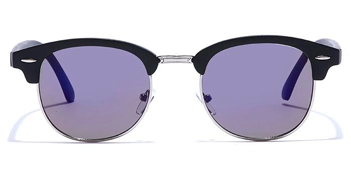 JRS by Coolwinks S17B5713 Purple Flash Clubmaster Sunglasses for Men and Women-