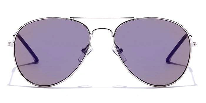 JRS by Coolwinks S17A5682 Purple Flash Pilot Sunglasses for Men and Women-