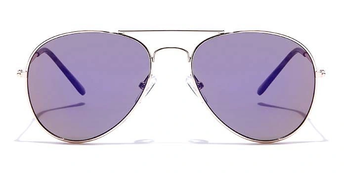 JRS by Coolwinks S17B5682 Purple Flash Pilot Sunglasses for Men and Women-