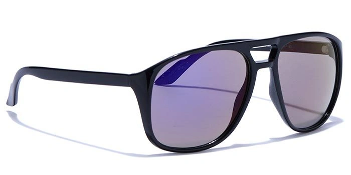 JRS by Coolwinks S17A5837 Purple Flash Retro Square Sunglasses for Men and Women-PURPLE-2