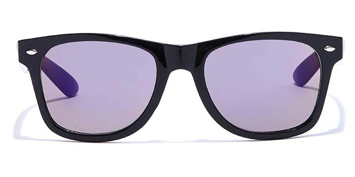 JRS by Coolwinks S17A5858 Purple Flash Retro Square Sunglasses for Women-