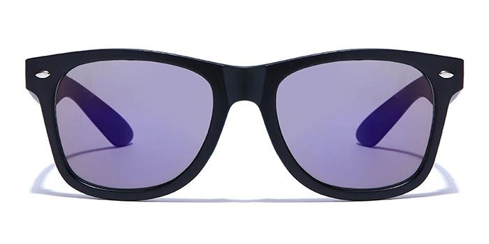 JRS by Coolwinks S17B5858 Purple Flash Retro Square Sunglasses for Men and Women-