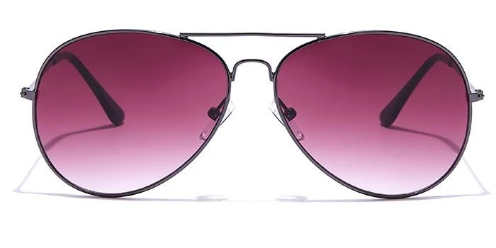 JRS by Coolwinks S17C5895 Purple Gradient Pilot Sunglasses for Men and Women-