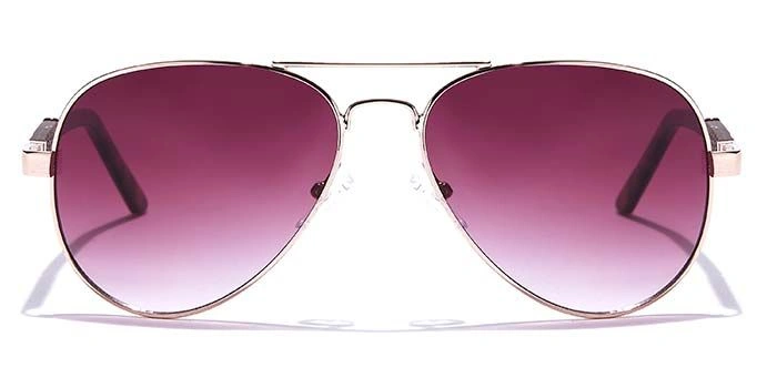 JRS by Coolwinks S17C5979 Purple Gradient Pilot Sunglasses for Men and Women-