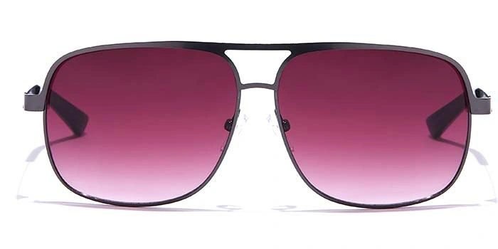 JRS by Coolwinks S17C5656 Purple Gradient Retro Square Sunglasses for Men and Women-