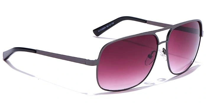 JRS by Coolwinks S17C5656 Purple Gradient Retro Square Sunglasses for Men and Women-PURPLE-2