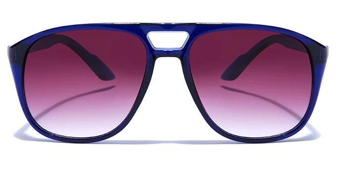 JRS by Coolwinks S17B5832 Purple Gradient Retro Square Sunglasses for Men and Women-