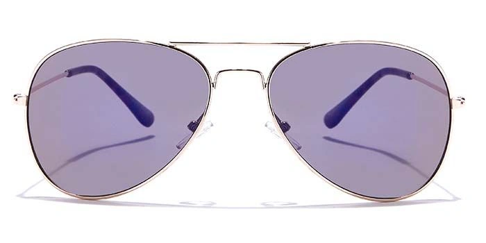 JRS by Coolwinks S17A6026 Purple Mirror Pilot Sunglasses for Men and Women-