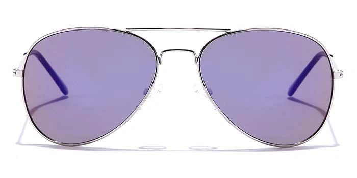 JRS by Coolwinks S17B6026 Purple Mirror Pilot Sunglasses for Men and Women-