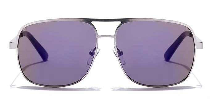 JRS by Coolwinks S17A5661 Purple Mirror Retro Square Sunglasses for Men and Women-