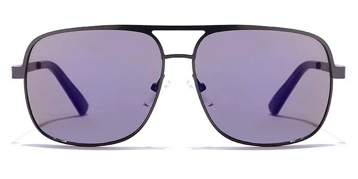 JRS by Coolwinks S17C5661 Purple Mirror Retro Square Sunglasses for Men and Women-