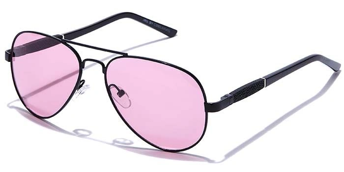 JRS by Coolwinks S17A5976 Purple Tinted Pilot Sunglasses for Men and Women-PURPLE-1