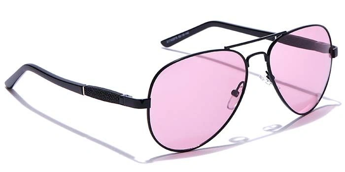 JRS by Coolwinks S17A5976 Purple Tinted Pilot Sunglasses for Men and Women-PURPLE-2