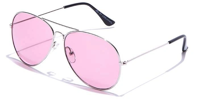 JRS by Coolwinks S17B5892 Purple Tinted Pilot Sunglasses for Men and Women-PURPLE-1