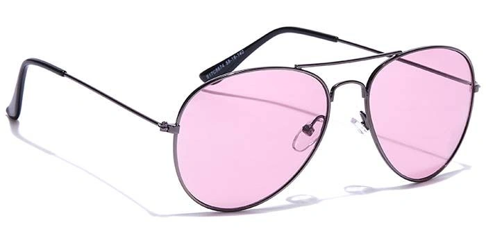 JRS by Coolwinks S17C5674 Purple Tinted Pilot Sunglasses for Men and Women-PURPLE-2