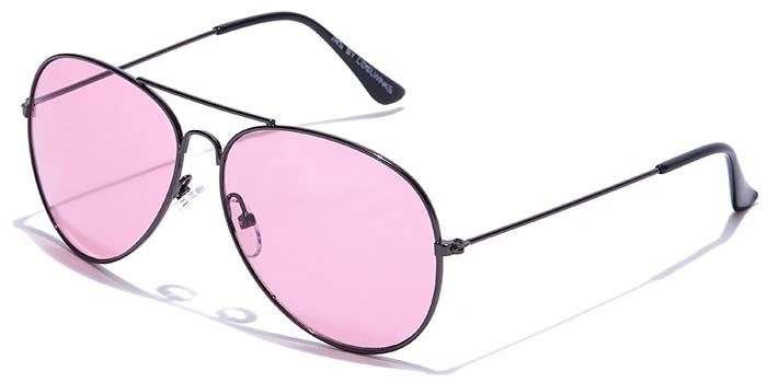 JRS by Coolwinks S17C5892 Purple Tinted Pilot Sunglasses for Men and Women-PURPLE-1