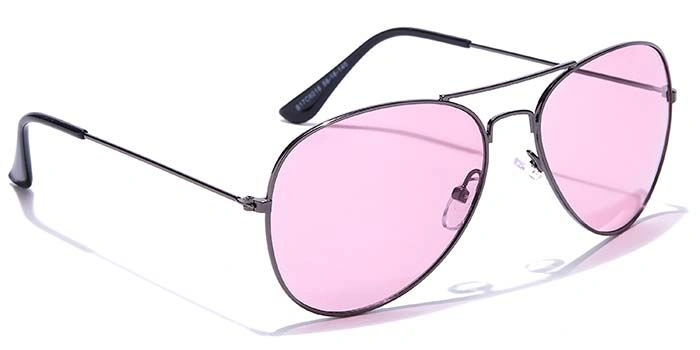 JRS by Coolwinks S17C6018 Purple Tinted Pilot Sunglasses for Men and Women-PURPLE-2