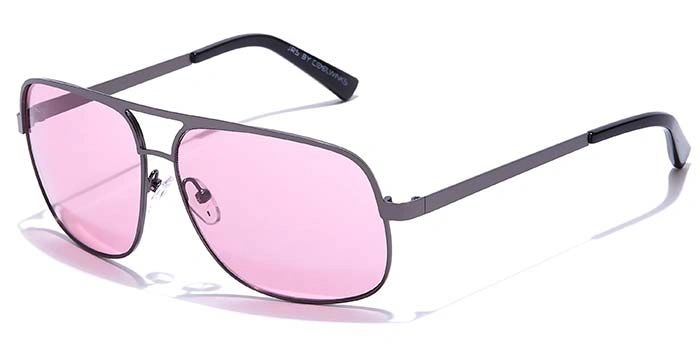 JRS by Coolwinks S17C5653 Purple Tinted Retro Square Sunglasses for Men and Women-PURPLE-1